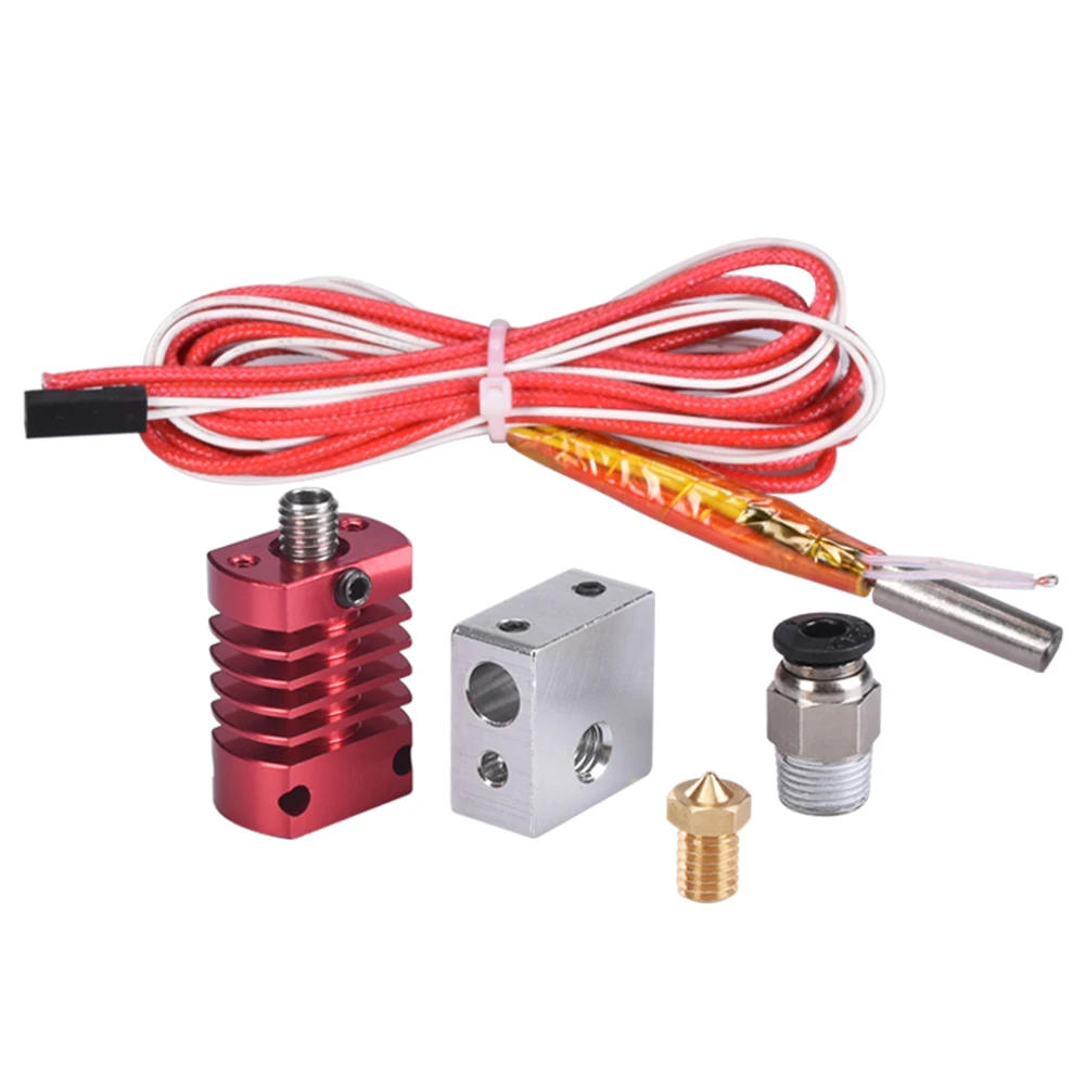 Комплект экструдеров Ender 3 Hotend для Pro 24 В 40 Вт с силиконовой крышкой + сопла 0 4 мм