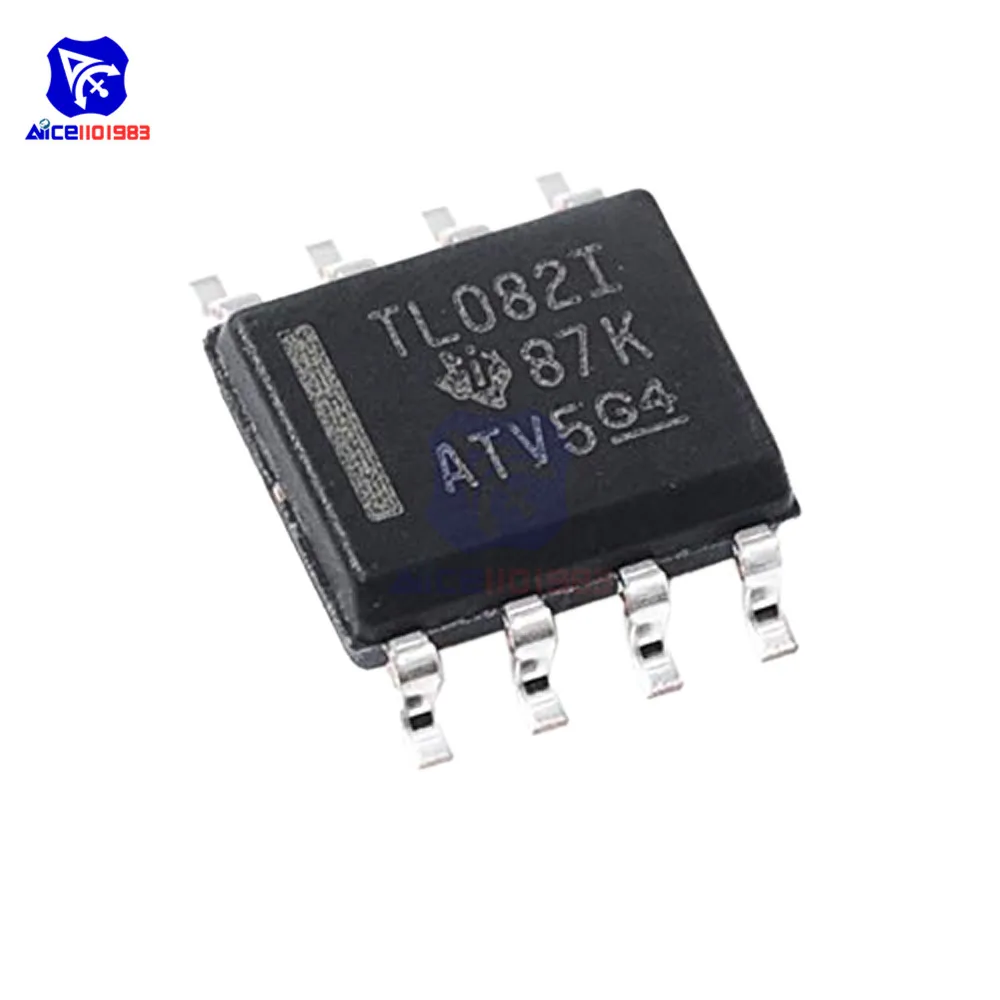 Diymore 10 шт./лот Операционные усилители IC TL082 082 SOP 8 оригинальные Интегральные