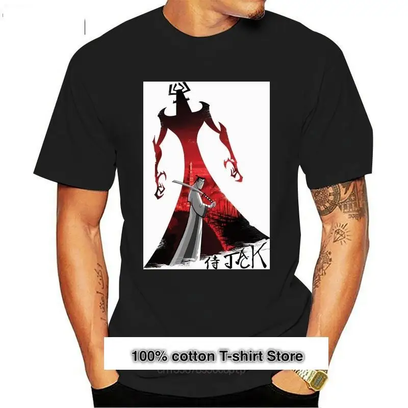 

Camiseta de Samurai Jack para hombre, camisa divertida estampada 100 de algodón, básica, de manga corta, de talla grande