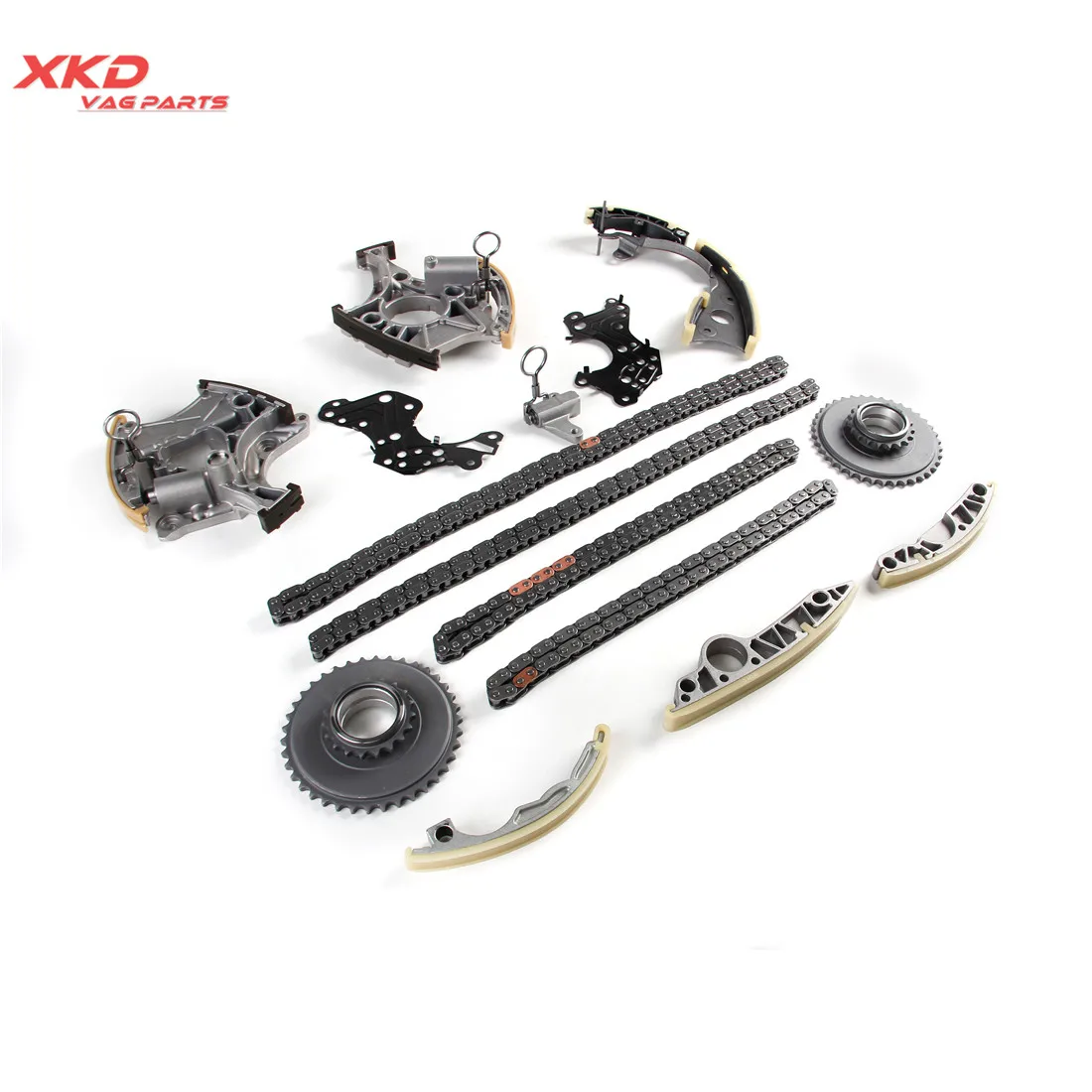 Комплект натяжителя цепи ГРМ подходит для Audi A4 A6 A8 2005-2008 3.2L 2.4L AUK BKH BDW 06E 109229 A 109465 059