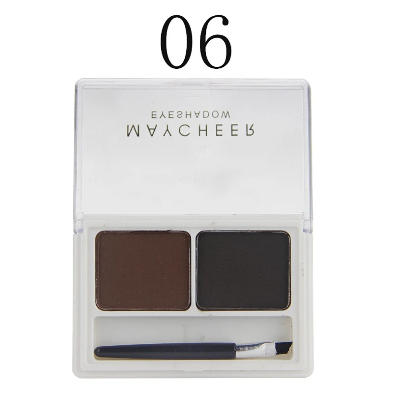 Новый 2 цветный профессиональный набор для макияжа бровей пудра палитра теней