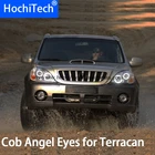 Для Hyundai Terracan 2001-2007 COB Светодиодный дневной светильник Белый Halo Cob Led Angel Eyes Ring Error Free Ultra bright