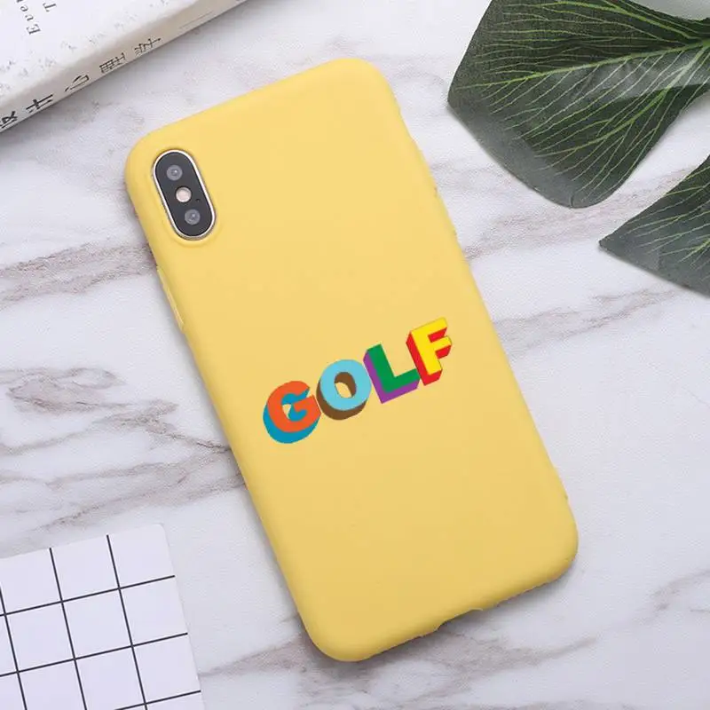 

Rapper golf singer Tyler Creator Phone Case Candy Color for iPhone 6 7 8 11 12 s mini pro X XS XR MAX Plus