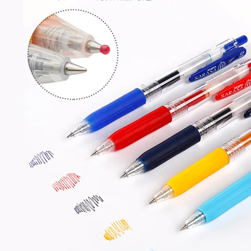 Цветная гелевая ручка Zebra JJ15 SARASA набор из 3/5/10 цветов новая упаковка для рисования