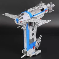 810pcs star resistance bomber building blocks poe fighter flagship bricks toy for kids gift 75188
