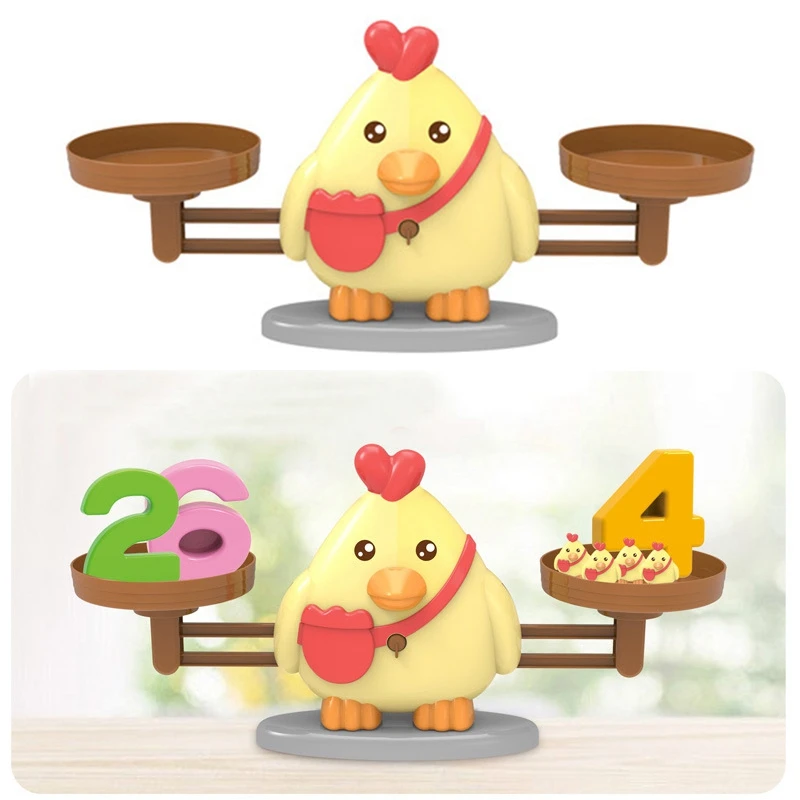 Цыпленок баланс крутая математическая игра STEM Дошкольное Обучение Обучающие