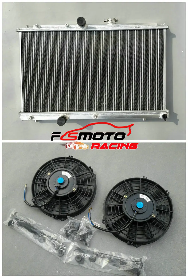 Алюминиевый радиатор + вентилятор для Toyota Corolla AE101 AE102 AE104/AE109 4A FE 7A 1 6 8 L4 1992 1998