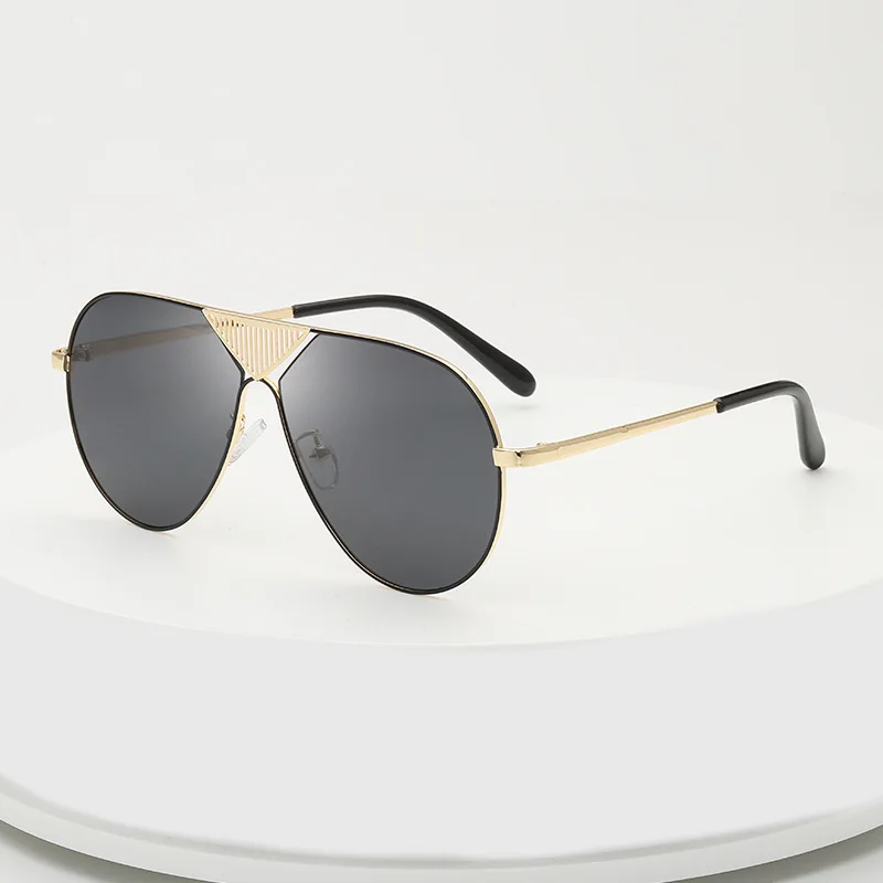 Модные солнцезащитные очки для мужчин металлические известный бренд