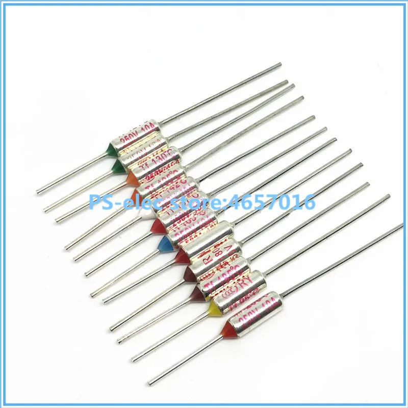 TF Термопредохранитель RY 10A 15A 250V Температура 65C 85C 100C 105C 120C 130C 152C 165C 172C 185C 192C 200C 216C 240C