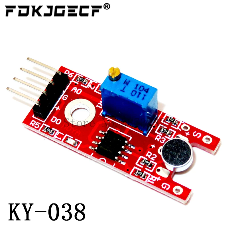 Микрофон голосовой звуковой датчик обнаружения модуль для Arduino AVR PIC Аналоговый