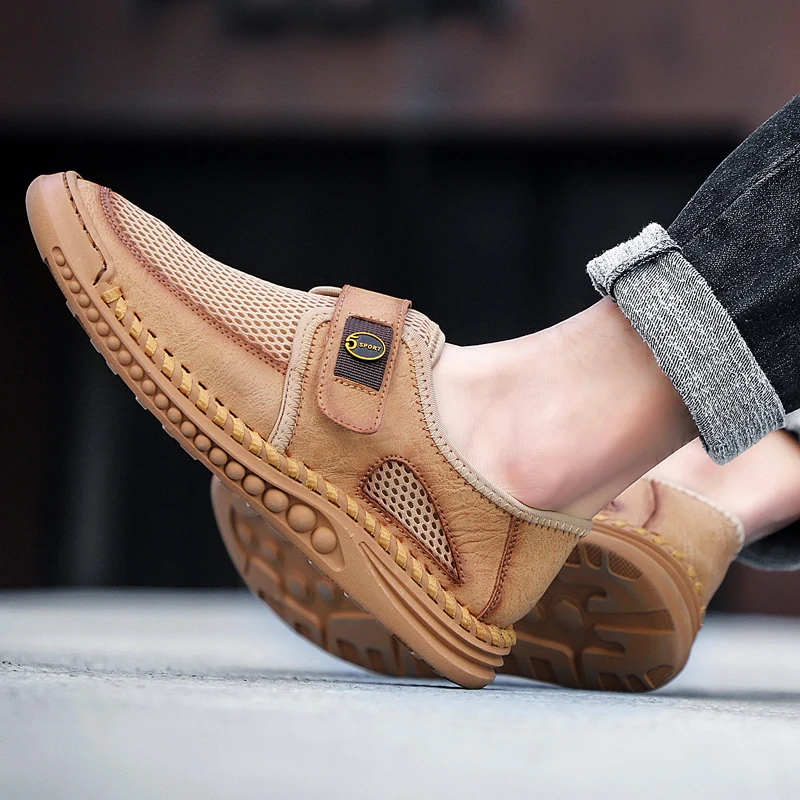 

New Summer Fashion Spring Men 's Casual Shoes Comfortable Mesh Men 's Shoes Outdoor Portable Sports Shoes 39 - 46 Size Beginner