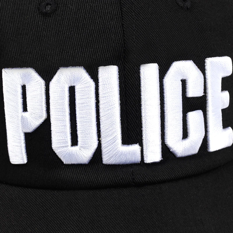 

High quality POLICE embroidery baseball cap fashion hip hop adjustable hat men and women outdoor sports caps casual dad hats