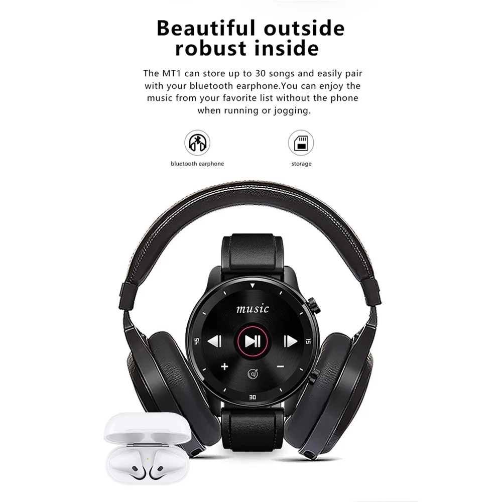 696 MT2/1 музыкальные Смарт часы водонепроницаемые Bluetooth пульсометр Модные для ios