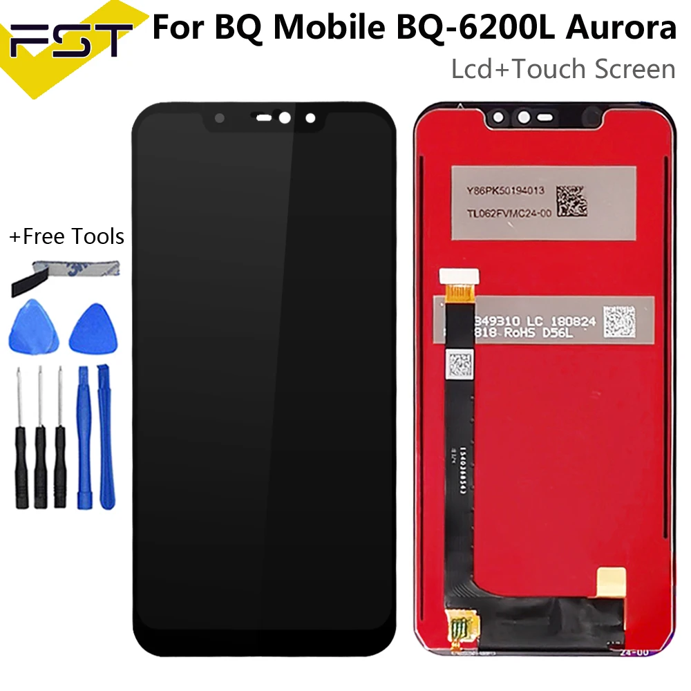 6,2 ''для мобильного BQ-6200L BQ Aurora BQ6200L BQ 6200L ЖК-дисплей+ кодирующий преобразователь сенсорного экрана в сборе аксессуары для телефонов+ Инструменты
