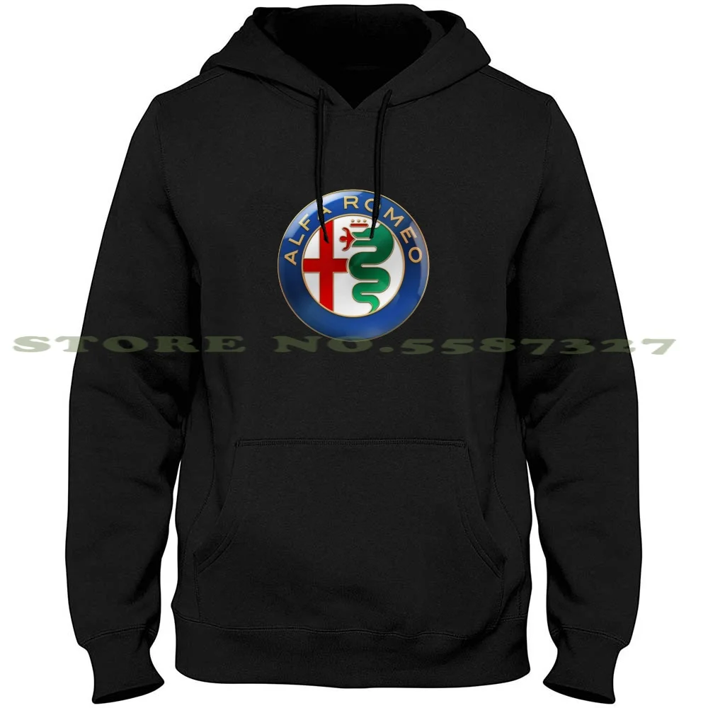 

Толстовка с капюшоном для мужчин и женщин, логотип Alfa Romeo Ise Alfa Romeo, логотип Alfa Romeo