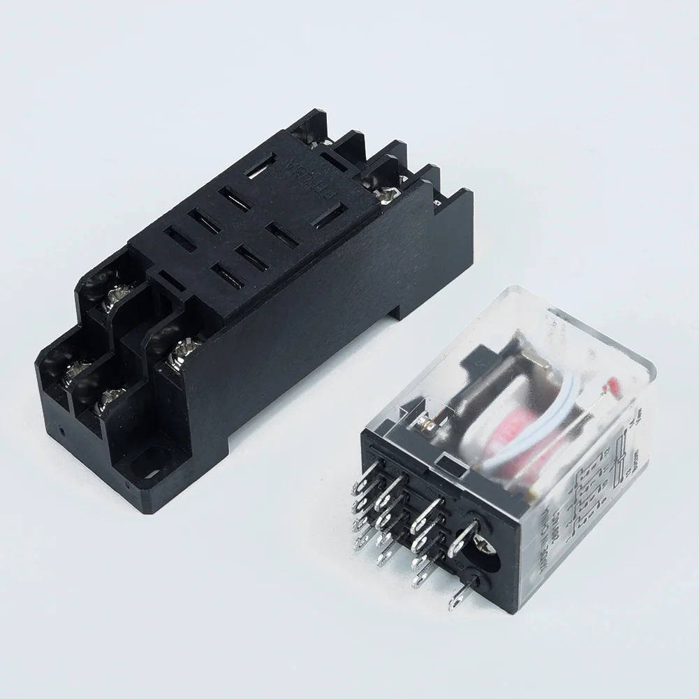 Универсальное реле мощности 10А LY2NJ DPDT 8 контактов с гнездом 12/24/110/220/230 в|Реле| |