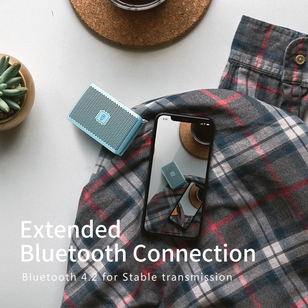 DOSS Genie портативный Bluetooth динамик IPX4 мини беспроводной громкий динамик стерео чистый звук коробка со встроенным микрофоном для подарка