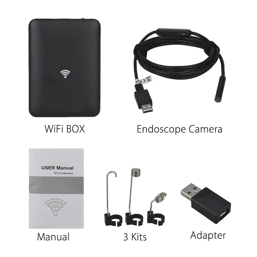 

15m 8.5mm Waterproof IP67 Wireless With Camera HD Multifunctional 6LED Flexible Portable Universal Mobile Phone WIFI Endoscope