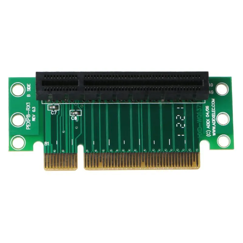 Переходная карта PCI Express 1X/4X/8X переходная 90 градусов для 1U/2U компьютерный набор |