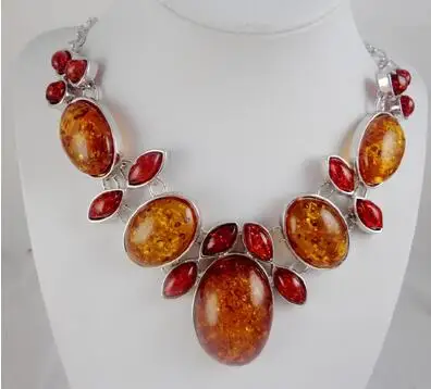 Оптовая продажа модное натуральное драгоценное ожерелье из драгоценных камней в