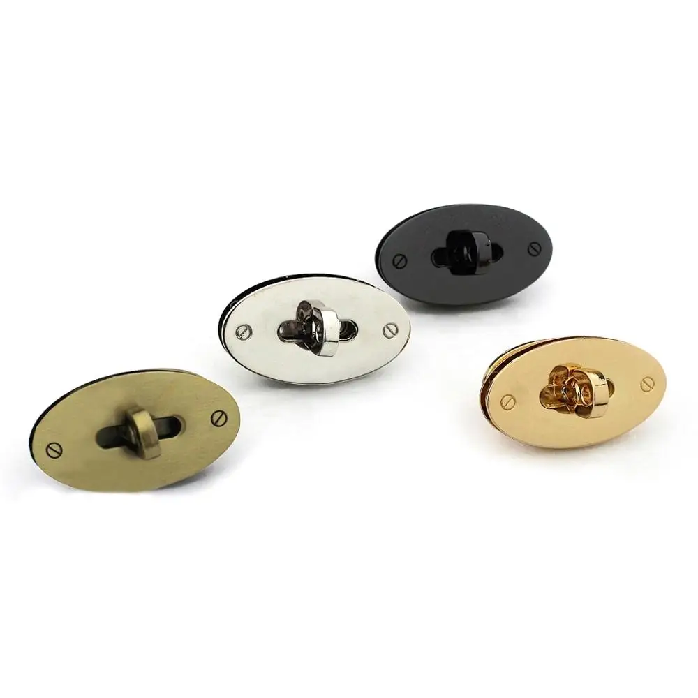 1 шт. металлическая сумка овальной формы поворотный замок поворотная застежка