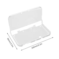 lightweight rigid plastic clear crystal protective hard shell skin case cover for nintend new 3ds xl console games
