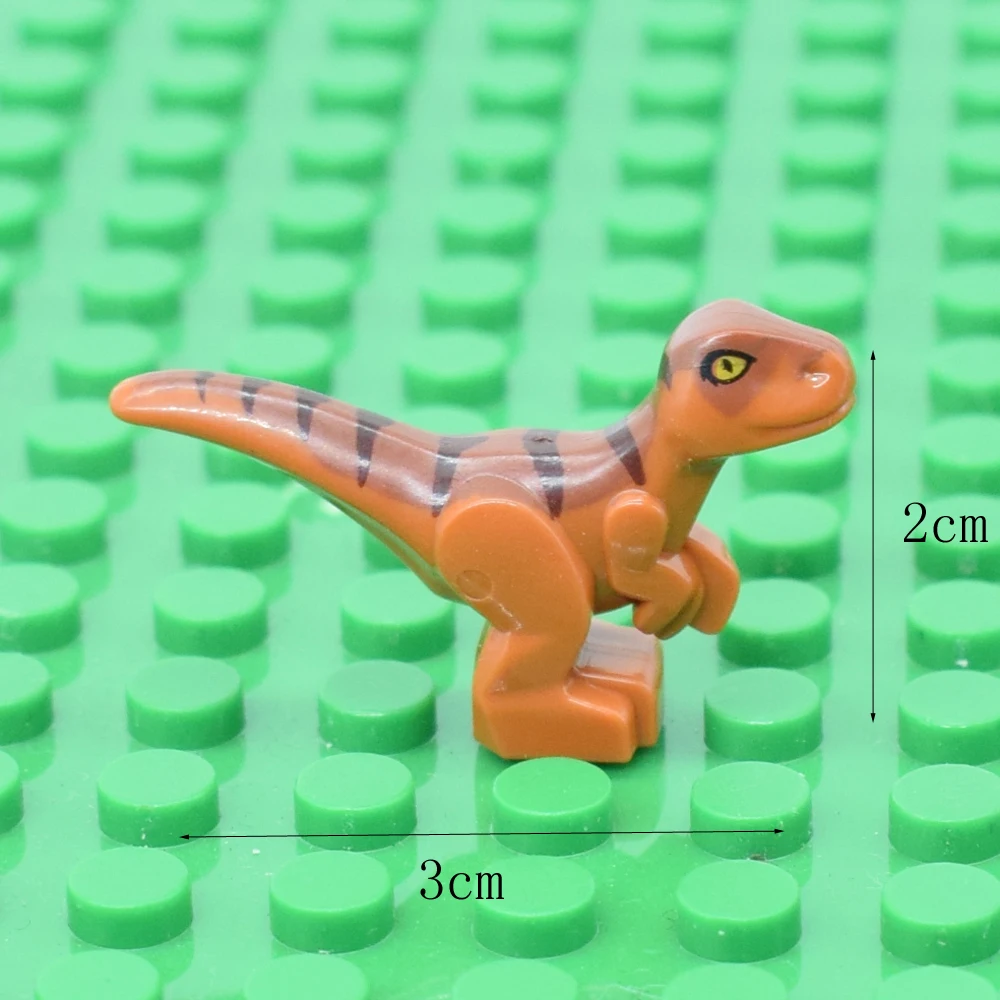 4 шт./лот Динозавры юрского периода строительные блоки Набор Детские игрушки