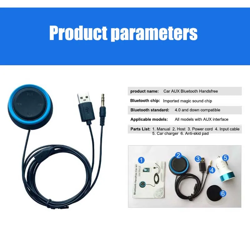 1 шт. Автомобильный MP3 плеер Bluetooth 4 0 громкая связь AUX модуль X66|Кабели адаптеры и