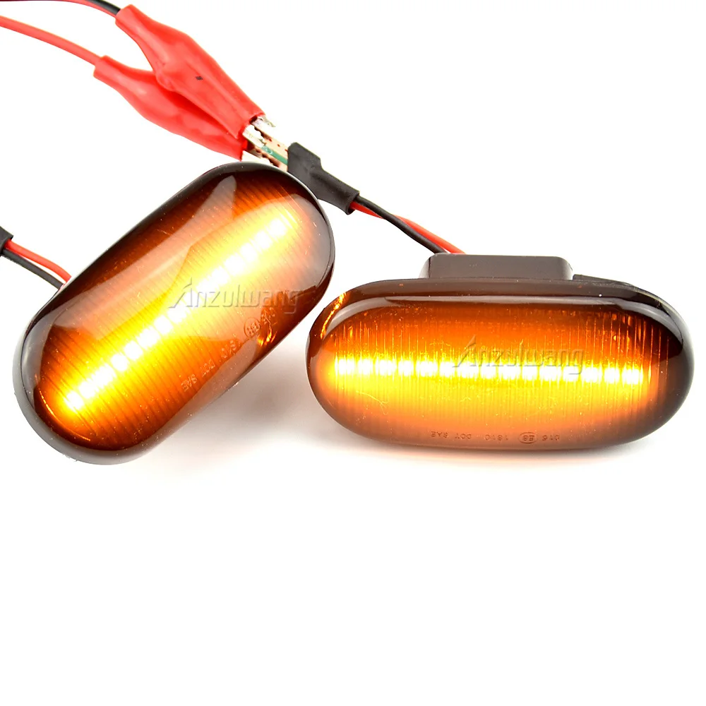 

2PCS Led Dynamic Side Marker Turn Signal Light Sequential Blinker For HONDA Prelude CRX S2000 Integra Fit Del Sol Acura Civic