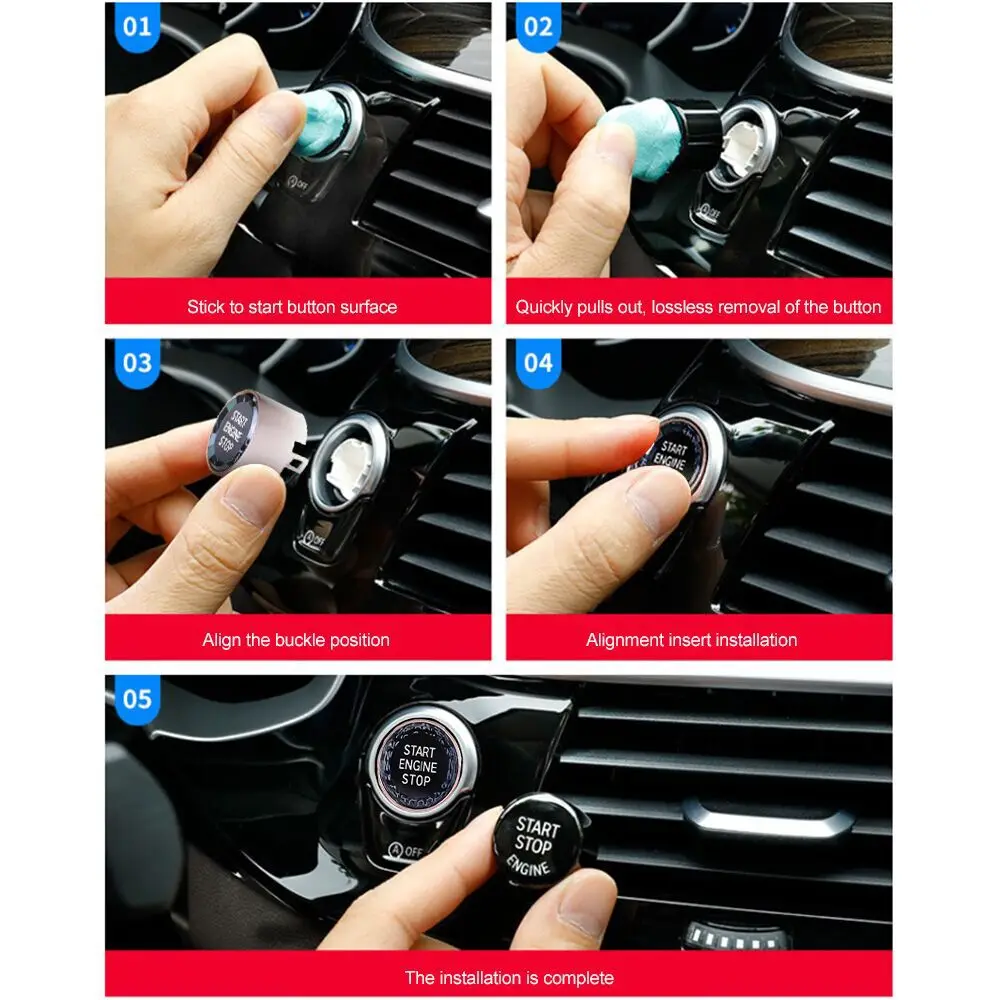 Прочная красная крышка кнопки включения/выключения двигателя для BMW F10/F20/F30 F01