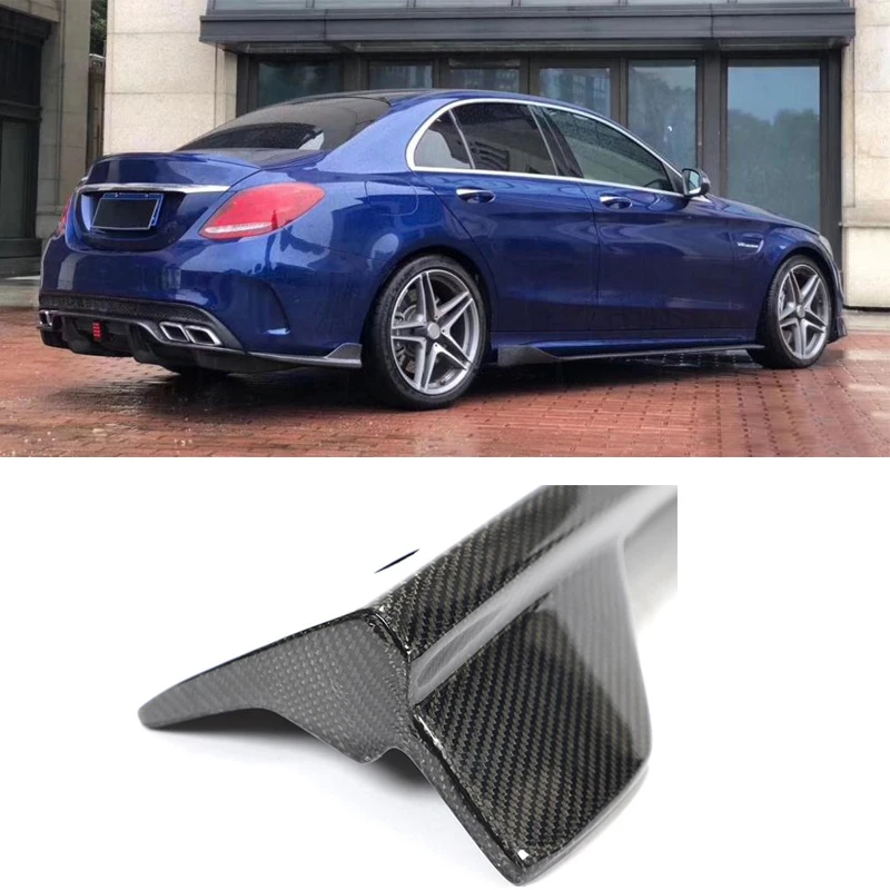 Углеродного волокна задний диффузор сплиттер на бампер губ уголок щитки для