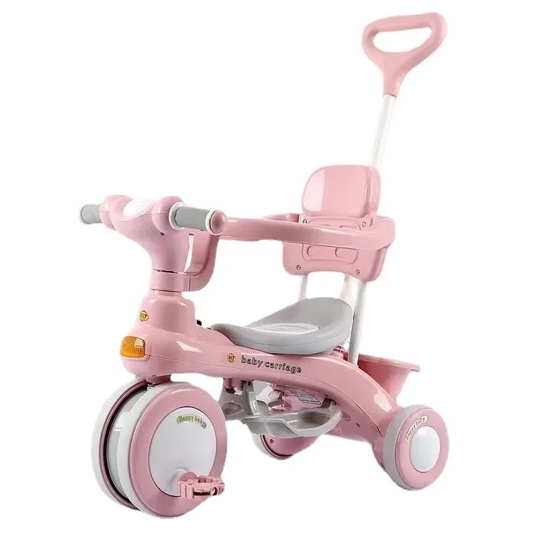 

Детская трехколесная тележка на возраст 1-3-6 лет, большая прогулочная коляска, 3-колесная тележка, уличный трехколесный велосипед