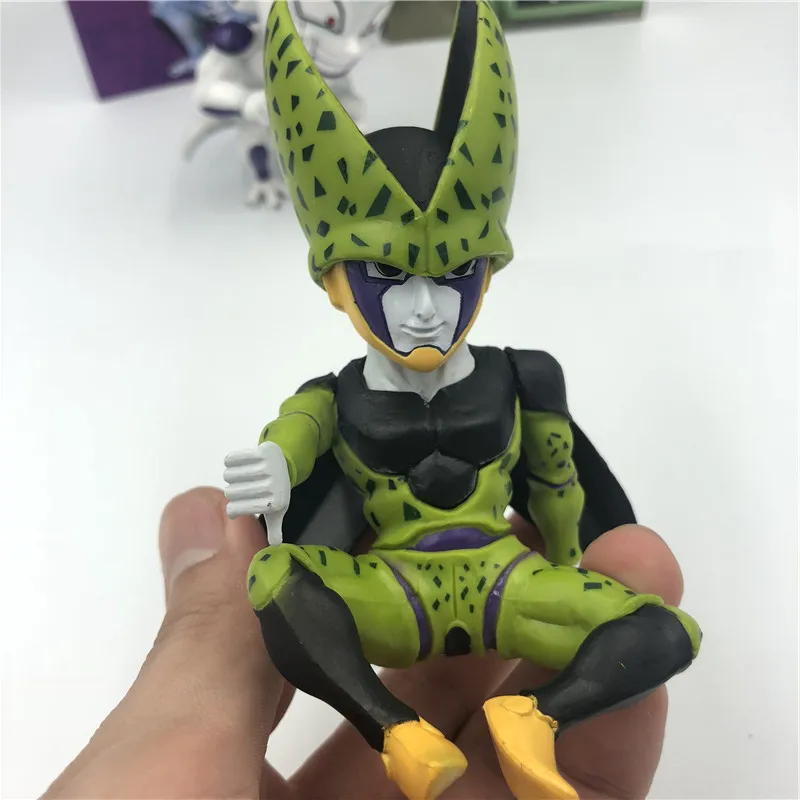 Cell Opp Bag Dragon Ball Z Вегета ГОКу Fusion Gogeta Супер SaiYan синие волосы Ver. Фигурка шоколадная фигурка модель DBZ игрушка 23 см - Цвет: Cell Opp Bag