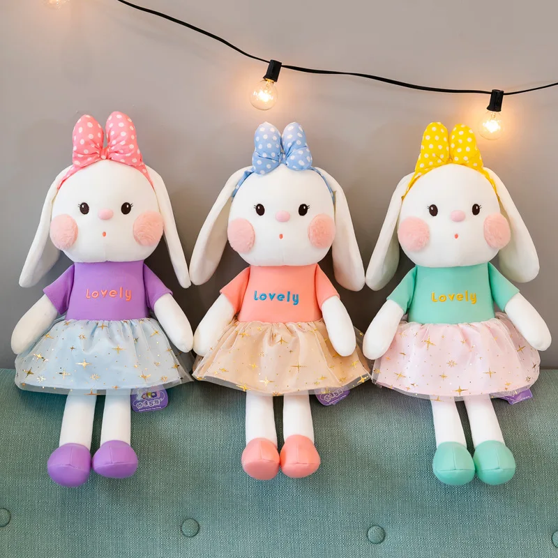 

Zqswkl 38/50/65cm soft toy rabbit plush toy car doll kawaii room decorative pillow hugs for children christmas stuffed toys