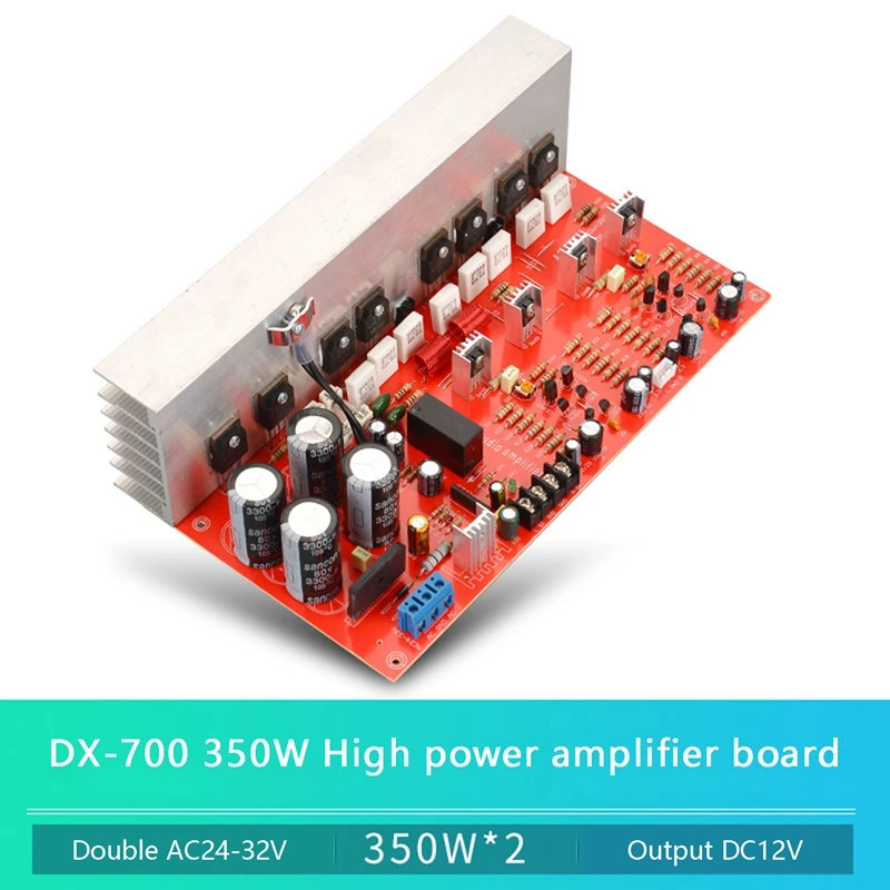 

Плата усилителя AD-700 350 Вт, 12 В постоянного тока, 350 Вт + 350 Вт, усилители высокой мощности для динамика, Bluetooth декодер «сделай сам»