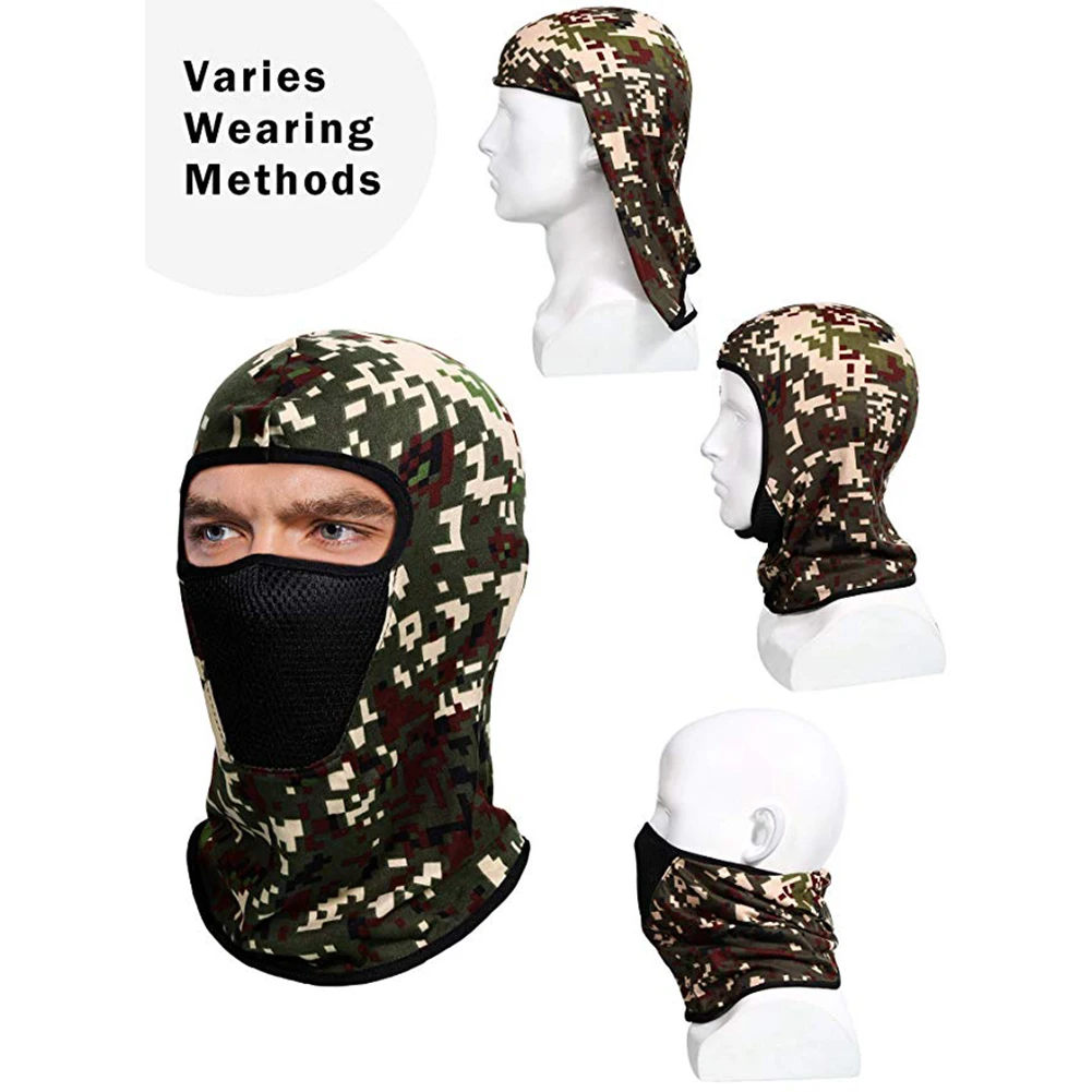 Балаклава маска для лица мотоциклетная ветрозащитная камуфляжная рыболовная