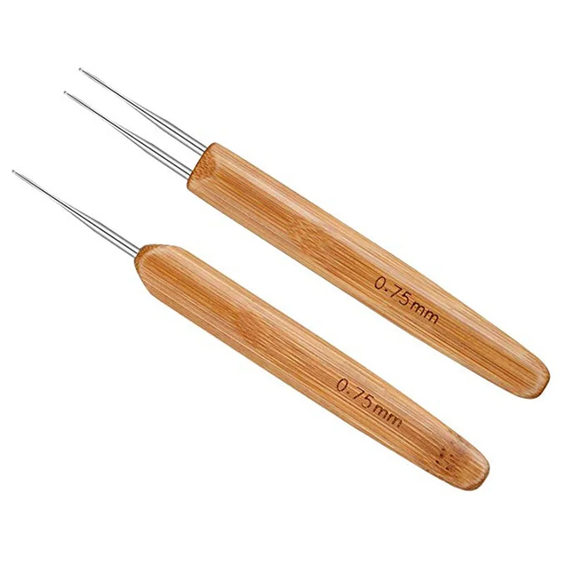 3 упаковки бамбуковые крючки для плетения волос 0 75 мм | Дом и сад