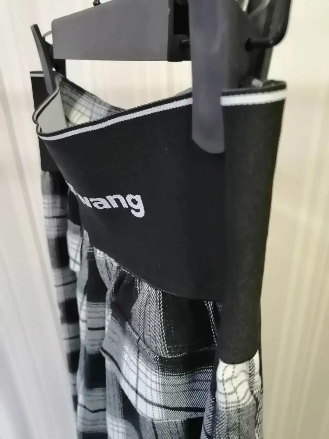 

2020 Autumn Winter Early Autumn Fashion Versatile Elastic Waist Letter Logo High Waist Design Wide Leg Pants A2