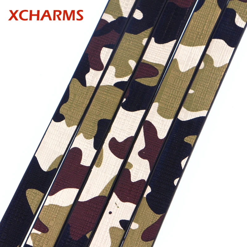 Шнур XCHARMS из искусственной кожи с камуфляжным принтом 10 мм/Аксессуары для