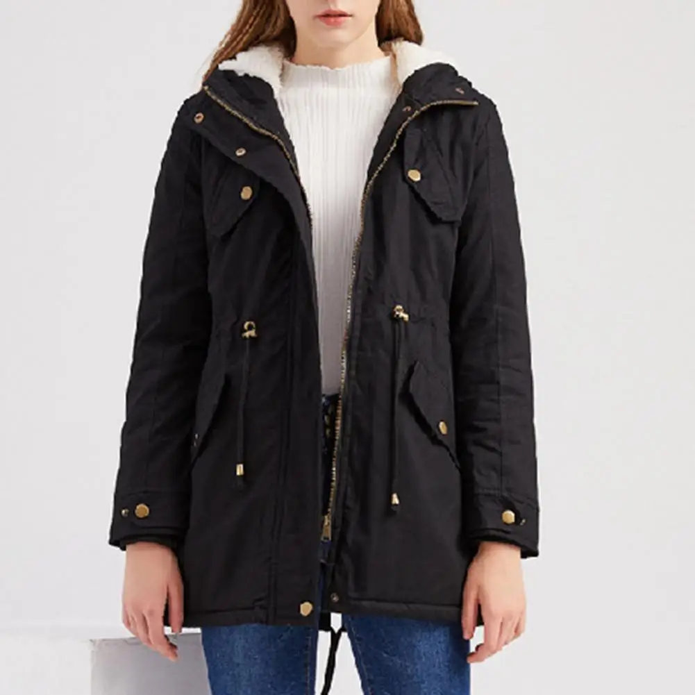 Прочное Женское пальто верхняя одежда устойчивое к холоду теплое на осень и зиму