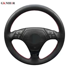 Рука сшитый на нескользящей подошве из искусственной кожи чехол рулевого колеса автомобиля для BMW E36 E46 E39