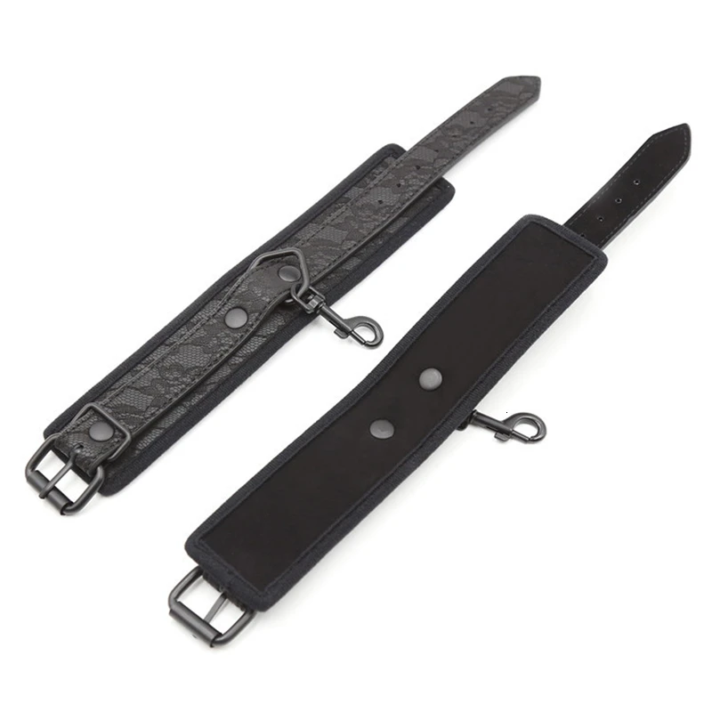 Из искусственной кожи наручники манжеты на лодыжку БДСМ бондаж флирт пары легкие