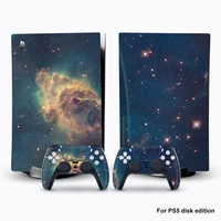 for ps5 disk edition camouflage carbon fiber decal skin sticker for playstation 5 console and 2 controllers for ps5 accessories