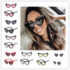 Солнцезащитные очки в форме сердца UV400 для женщин, брендовые дизайнерские очки в стиле ретро, солнцезащитные очки кошачий глаз