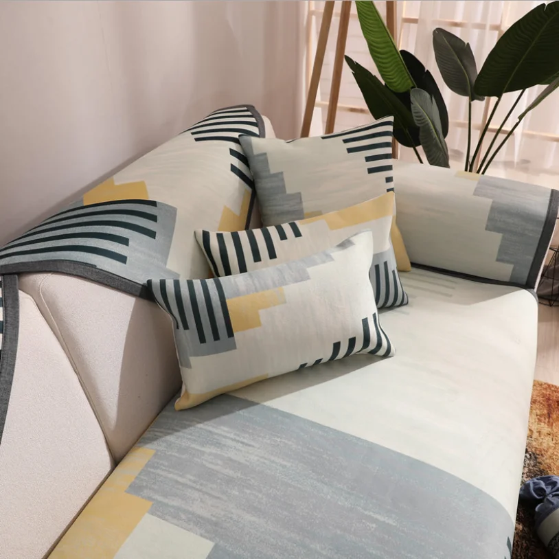 Современный простой чехол для дивана и диванных подушек всесезонный