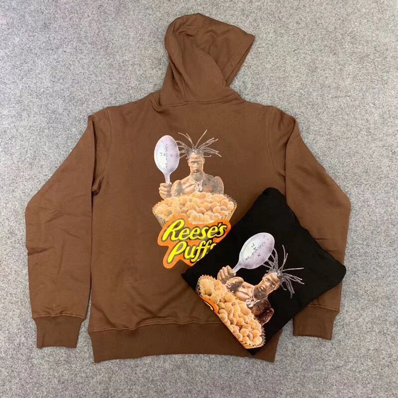 Толстовка с капюшоном для мужчин и женщин Трэвис Скотт R eeses P uffs Enjoy Today Astroworld