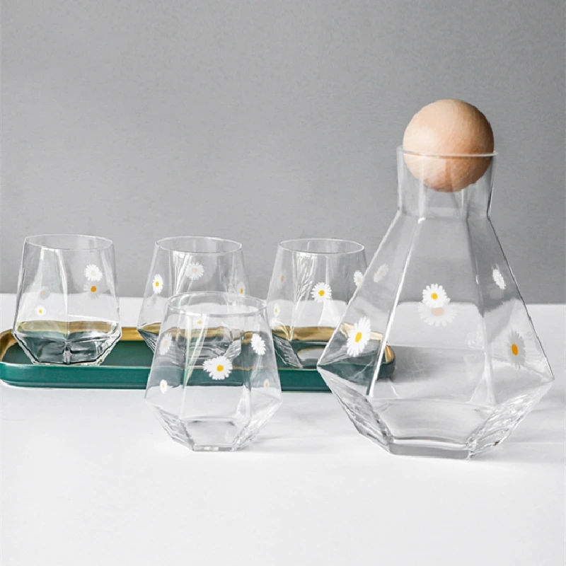 Стеклянный кувшин для воды домашнего использования чайник холодной креативный