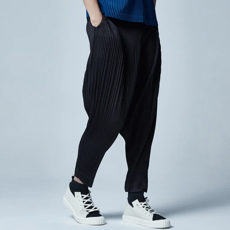 IEFB/Мужская одежда высококачественные плиссированные брюки для мужчин осень 2020