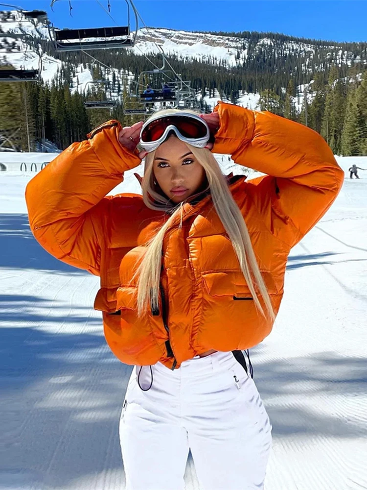 

Macheda Winter new bread cotton-padded jacket high collar zipper Velcro street Winter jacket fashion short cotton-padded jacket