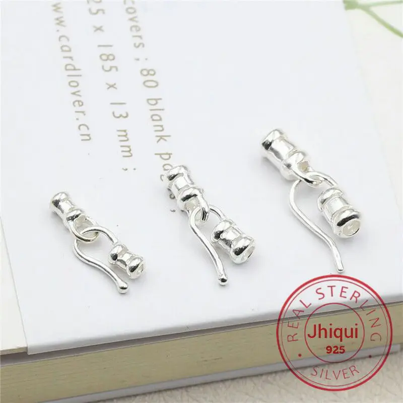 

Застежки для браслета и ожерелья из настоящего серебра 925 пробы